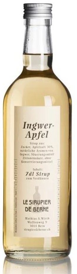 Le Sirupier de Berne Ingwer-Apfel Sirup Glas 70 cl HARx15