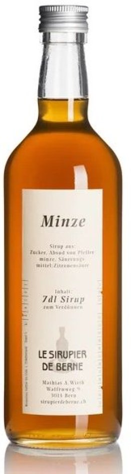 Le Sirupier de Berne Minze Glas 35 cl HARx15