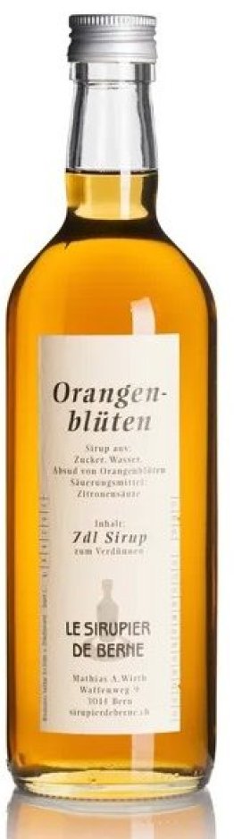 Le Sirupier de Berne Orangenblüten Glas 35 cl HARx15