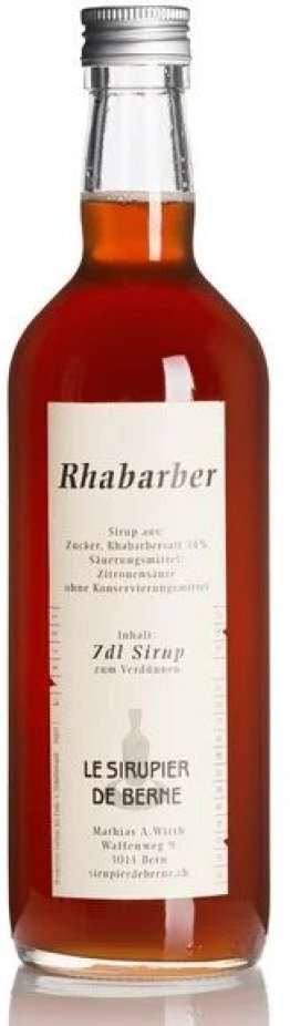 Le Sirupier de Berne Rhabarber Glas 70 cl HARx15