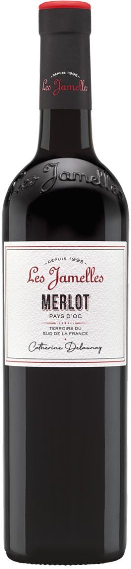 Les Jamelles Merlot Pays d'Oc IGP 2025 75 cl CARx6
