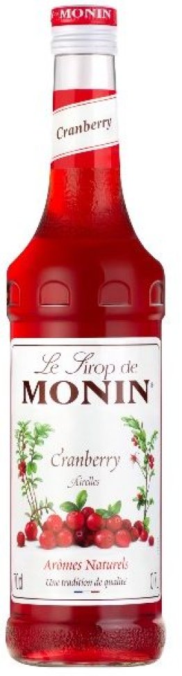 Monin Cranberry Sirup Glas 70 cl CARx6