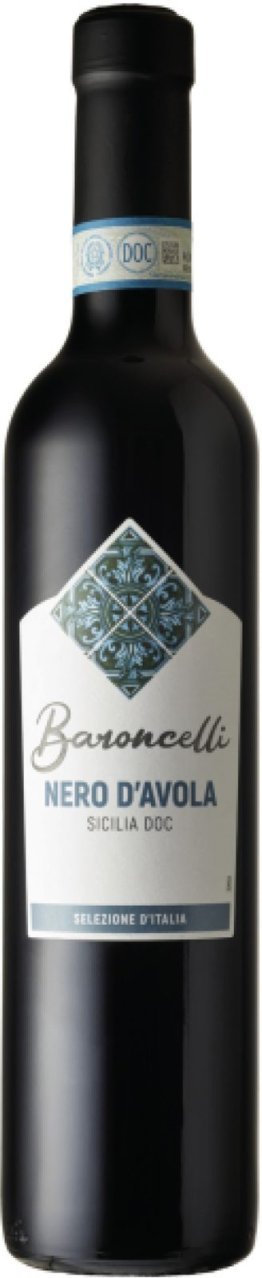 Nero d'Avola Sicilia DOC Baroncelli selezione d'Italia 2024 50 cl CARx6