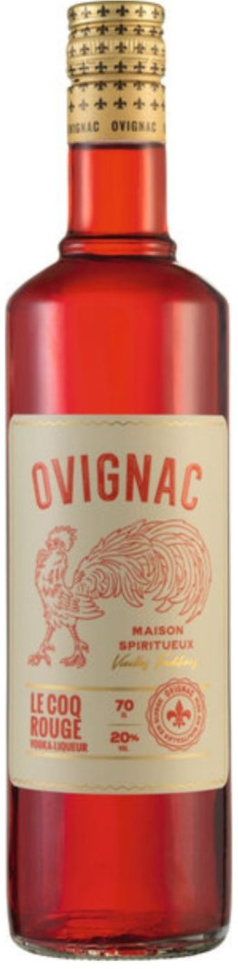 Ovignac Red Liqueur 70 cl CARx6