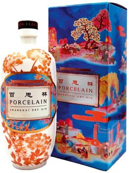 Porcelain Shanghai Dry Gin in Box 70 cl CARx6