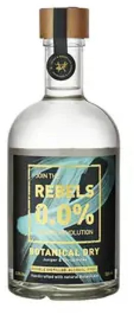 Rebels 0.0% Botanical Dry (alkoholfreier Gin) 50 cl CARx6