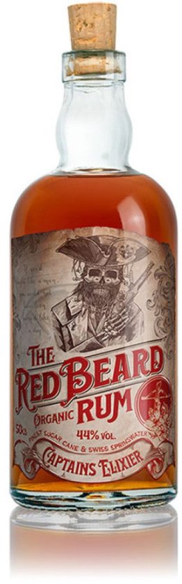 Red Beard «Captains Elixier» Barreled Organic Rum in Tube 50 cl CARx6
