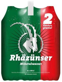Rhäzünser 4+2 Flaschen gratis PET 150 cl CARx6
