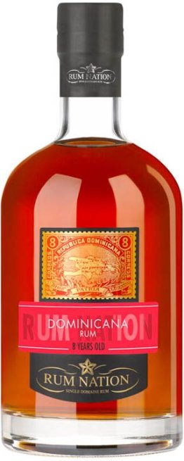 Rum Nation Dominicana 8 years old 70 cl CARx6