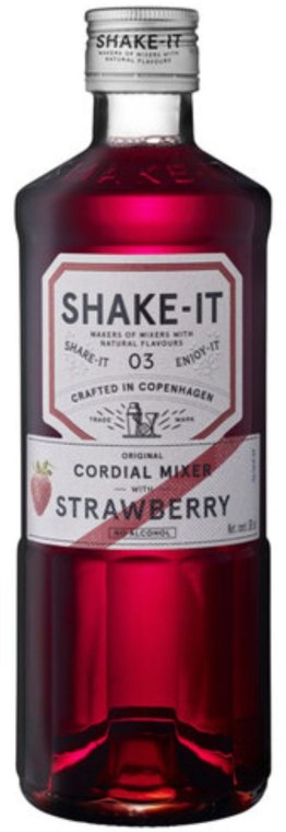 Shake-It Strawberry Cordial Mixer Glas 50 cl CARx6