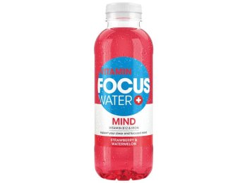 Focuswater Mind Erdbeere & Wassermelone PET 50 cl CARx24