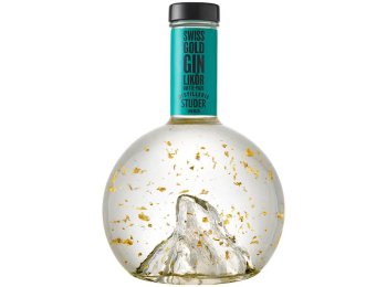 Studer Swiss Gold Gin Likör Quitte-Yuzu mit Goldflitter 24 Karat 70 cl CARx6