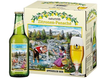 Appenzeller Zitronen-Panaché naturtrüb 33 cl CARx6