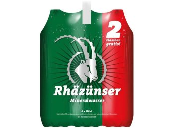 Rhäzünser 4+2 Flaschen gratis PET 150 cl CARx6